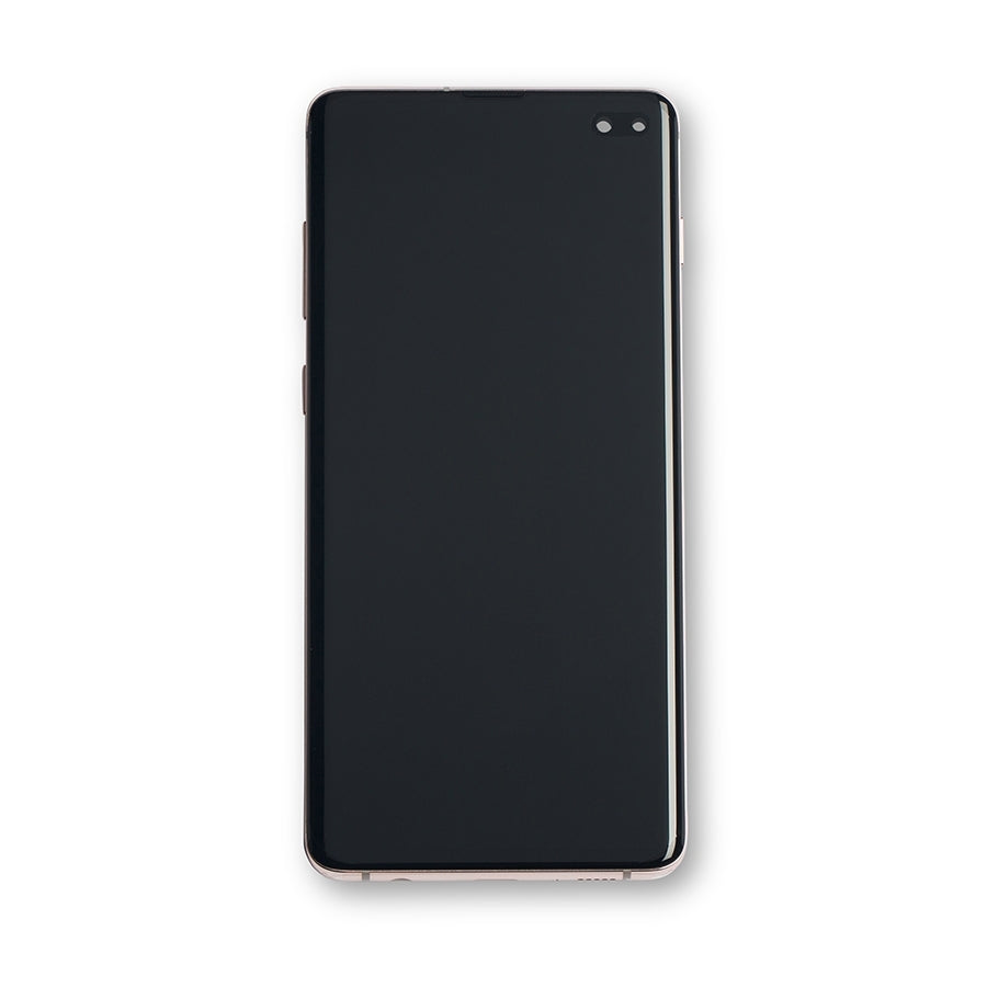 OLED Assembly With Frame For Samsung Galaxy S10 Plus (Service Pack) (Ceramic White)