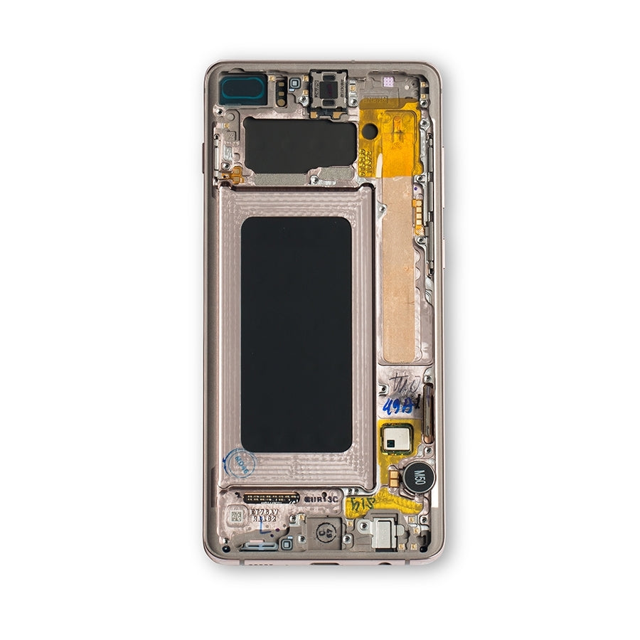 OLED Assembly With Frame For Samsung Galaxy S10 Plus (Service Pack) (Ceramic White)