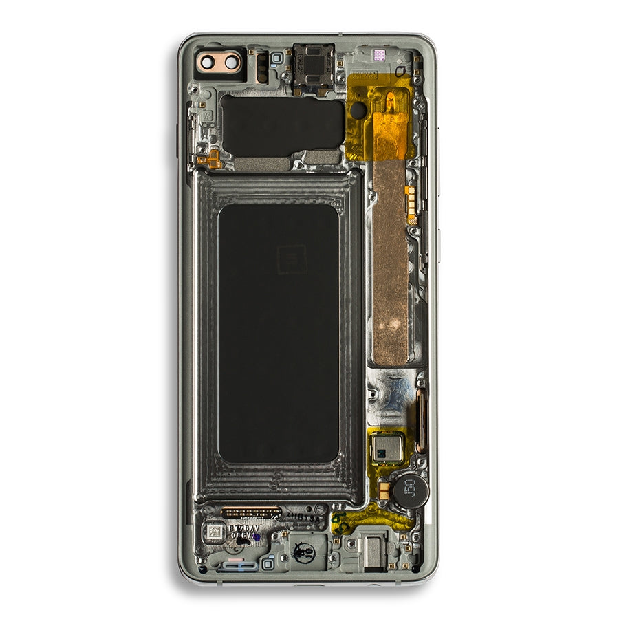 OLED Assembly With Frame For Samsung Galaxy S10 Plus (Service Pack) (Prism White)