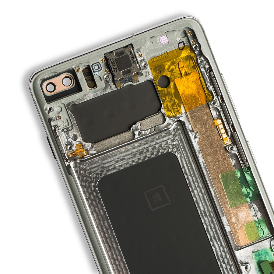 OLED Assembly With Frame For Samsung Galaxy S10 Plus (Service Pack) (Prism White)