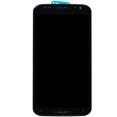 LCD Assembly With Frame For Motorola Moto X2 (XT1096 / 2014) (Refurbished) (Black) - Motorola phone replacement part, secondary component view, SKU 107082032903