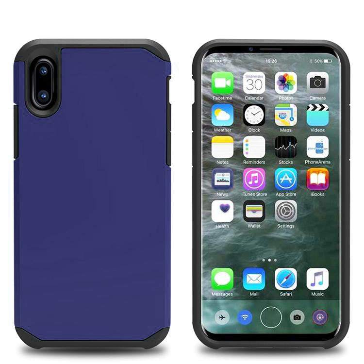 Slim Armor Protective Navy Blue Case for iPhone X iPhone XS