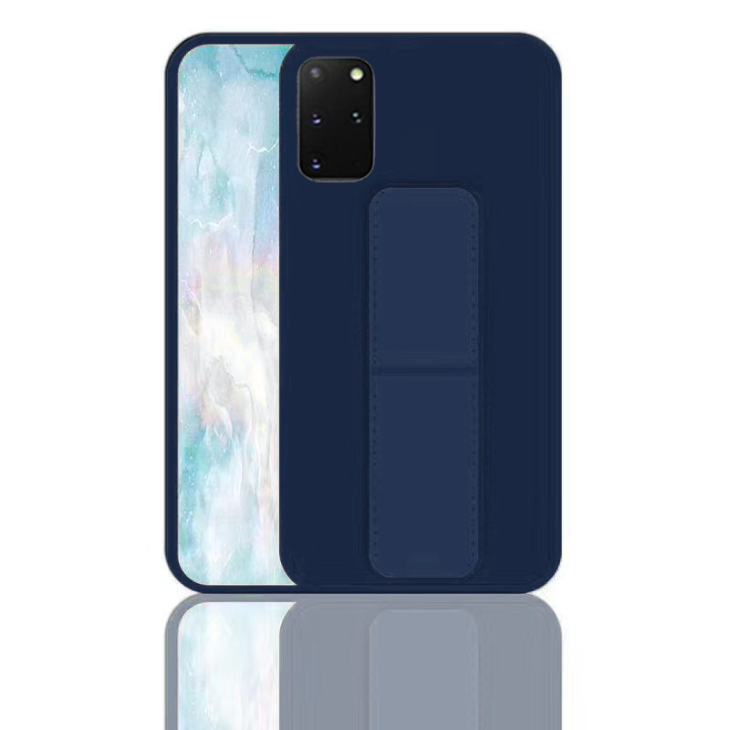 Grip Kickstand For Apple Samsung S20 Navy Blue