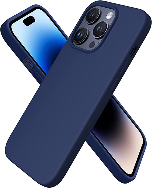 Hybrid Ring Navy Blue Case for iPhone 14 Pro Max
