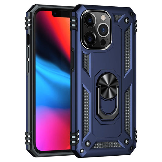 Hybrid Ring Case for iPhone 13 Navy Blue