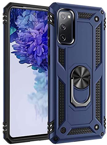 Blue Navy Hybrid Ring Case for Samsung S20 FE