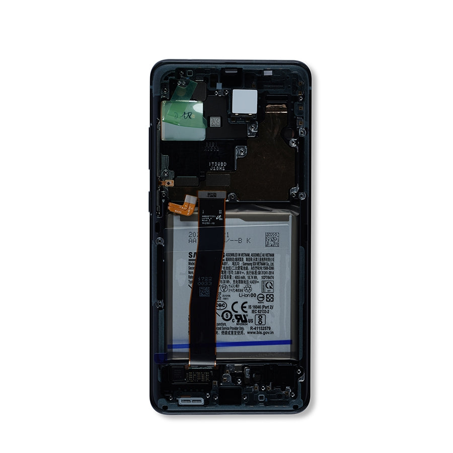 OLED Assembly With Frame For Samsung Galaxy S20 Ultra 5G (Service Pack) (Cosmic Black)