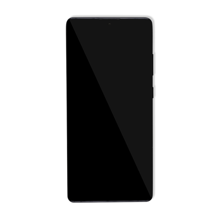 OLED Assembly With Frame For Samsung Galaxy A716V (A716V / 2020) (Verizon 5G UW Frame Only) (Refurbished) (Prism Cube Black)