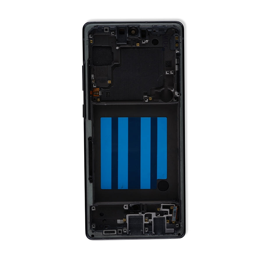 OLED Assembly With Frame For Samsung Galaxy A716V (A716V / 2020) (Verizon 5G UW Frame Only) (Refurbished) (Prism Cube Black)