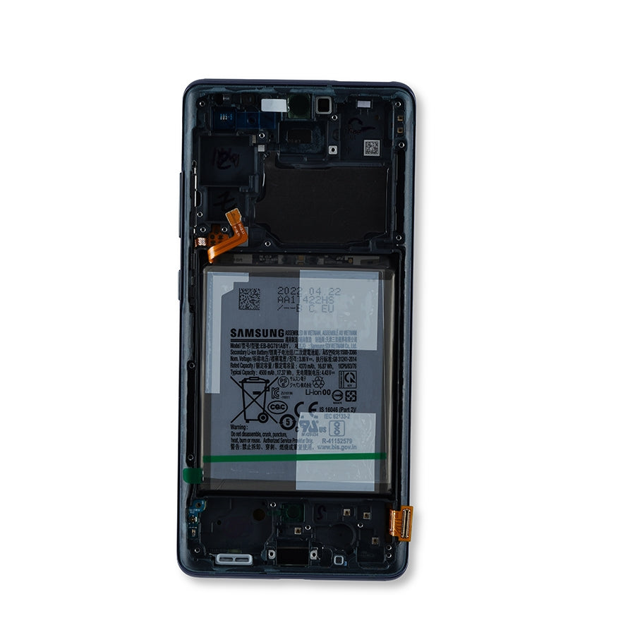 OLED Assembly With Frame For Samsung Galaxy S20 FE 4G / 5G (Service Pack) (Cloud Navy)