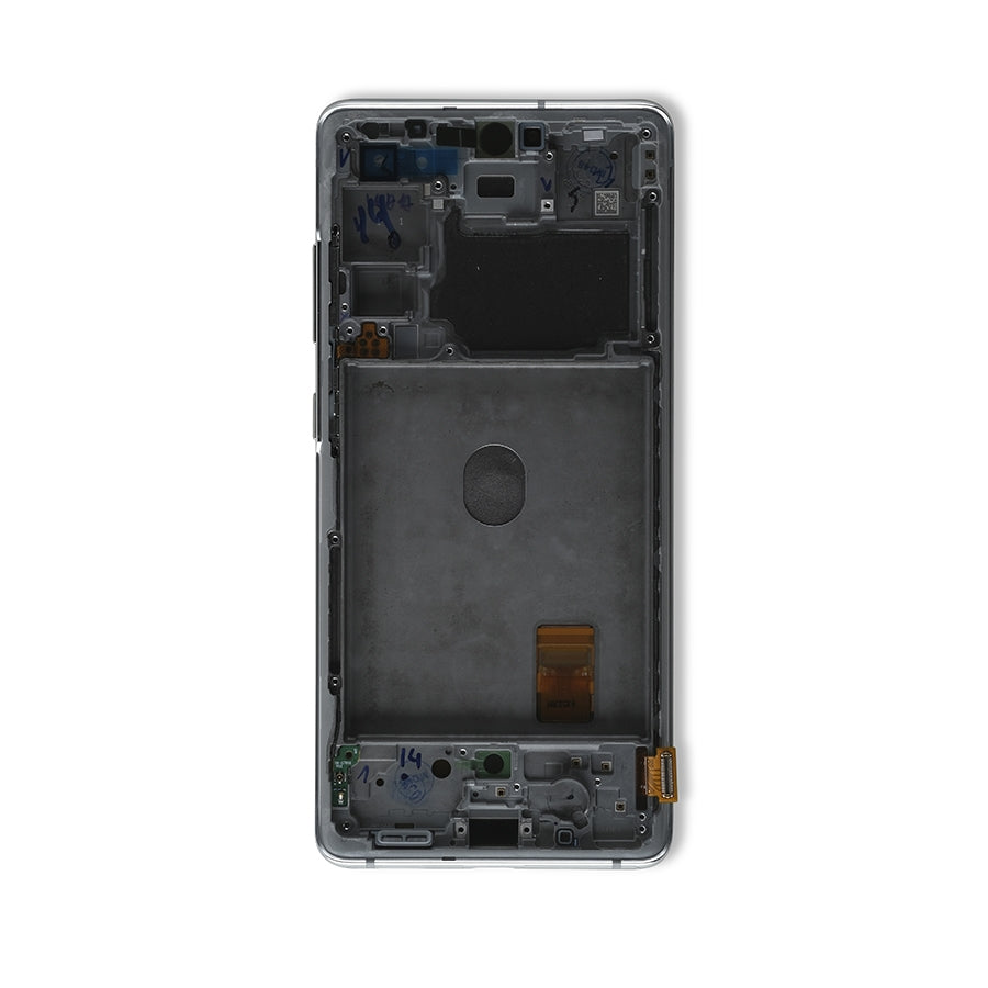 OLED Assembly With Frame For Samsung Galaxy S20 FE 4G / 5G (Service Pack) (Cloud White)