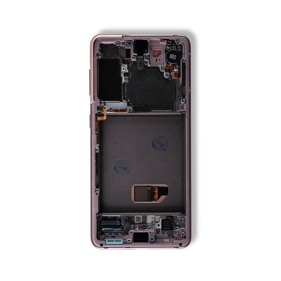 OLED Assembly With Frame For Samsung Galaxy S21 5G (Service Pack) (Phantom Pink)