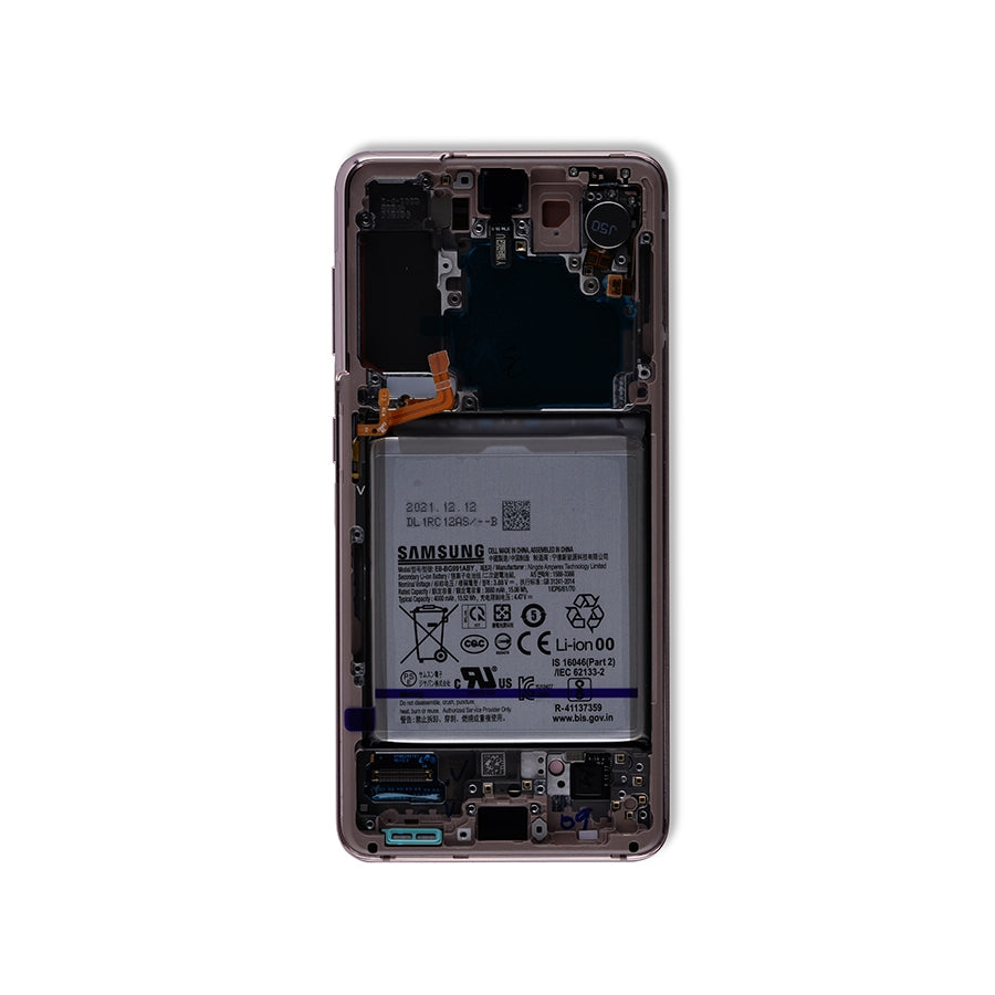 OLED Assembly With Frame For Samsung Galaxy S21 5G (Service Pack) (Phantom Violet)