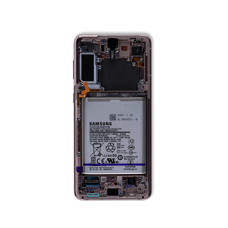 OLED Assembly With Frame For Samsung Galaxy S21 Plus 5G (Service Pack) (Phantom Violet / Pink / Gold)