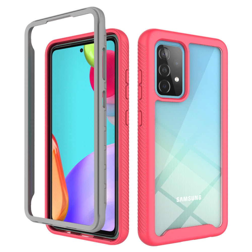 PINK 2PC CLEAR BACK SAM A52