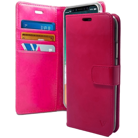Pink Wallet Case Motorola ONE ACE 5G