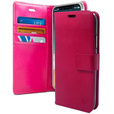 Wallet Leather Case For Google Pixel 7 PRO Pink