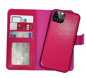 Pink Magnetic Wallet Case iPhone 11 PRO