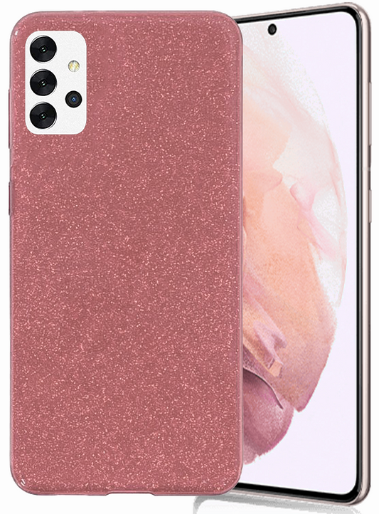 Glitter Silicone Pink Case For Samsung A32 5G