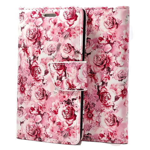 Pink Rose Puff Wallet Case NOTE 10