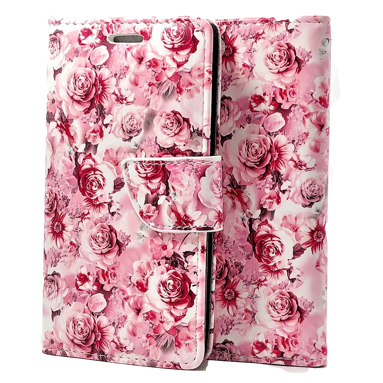 Pink Rose Puff Wallet Case NOTE 10