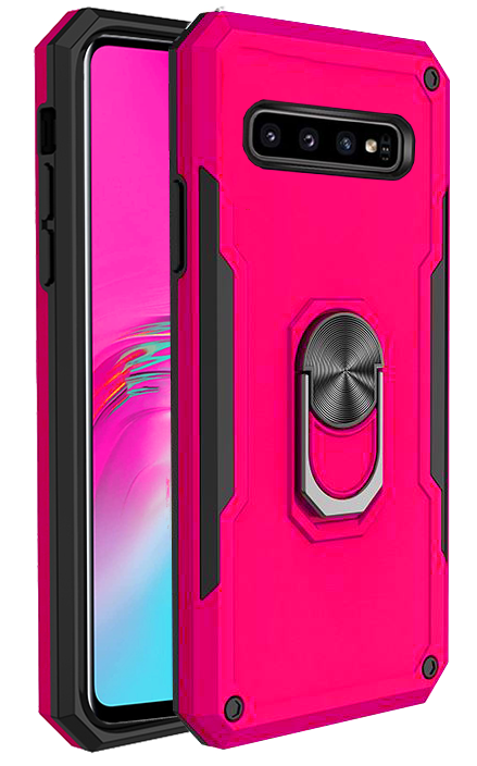 Pink Hybrid Ring Case for Samsung S10