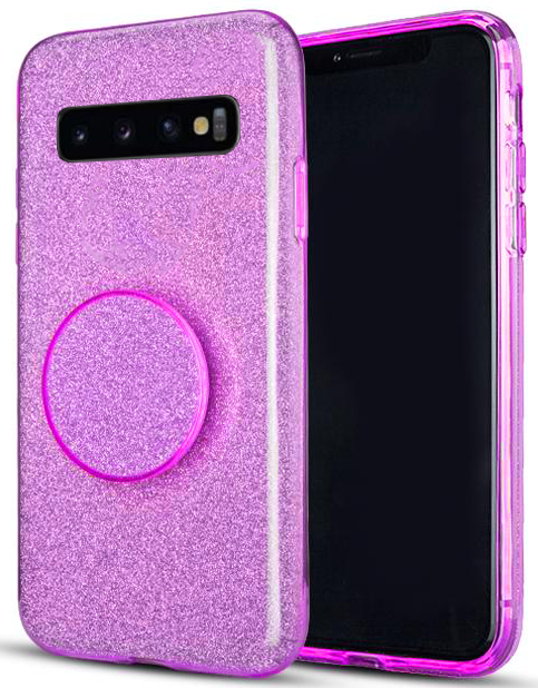 Glitter Popsocket For Samsung S10 PLUS Purple