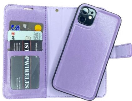 Purple Magnetic Wallet Case iPhone 11 PRO MAX