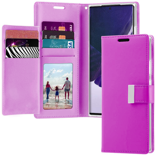 Purple With Extra Card Slots Wallet Case Samsung S10 PLUS