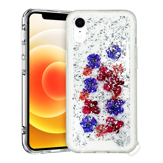 PURPLE FLOWERS GLITZ IP XR