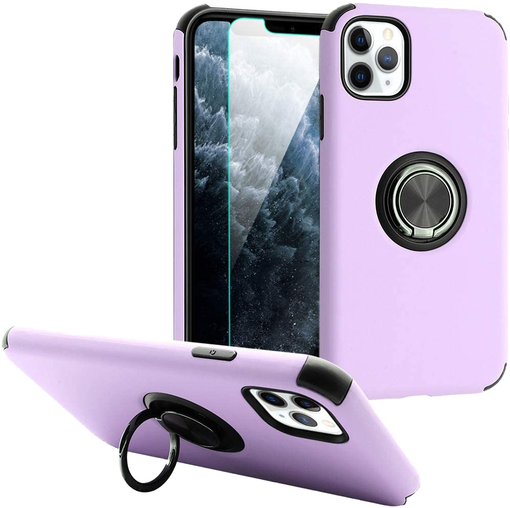Hybrid Ring Case for iPhone 11 Purple