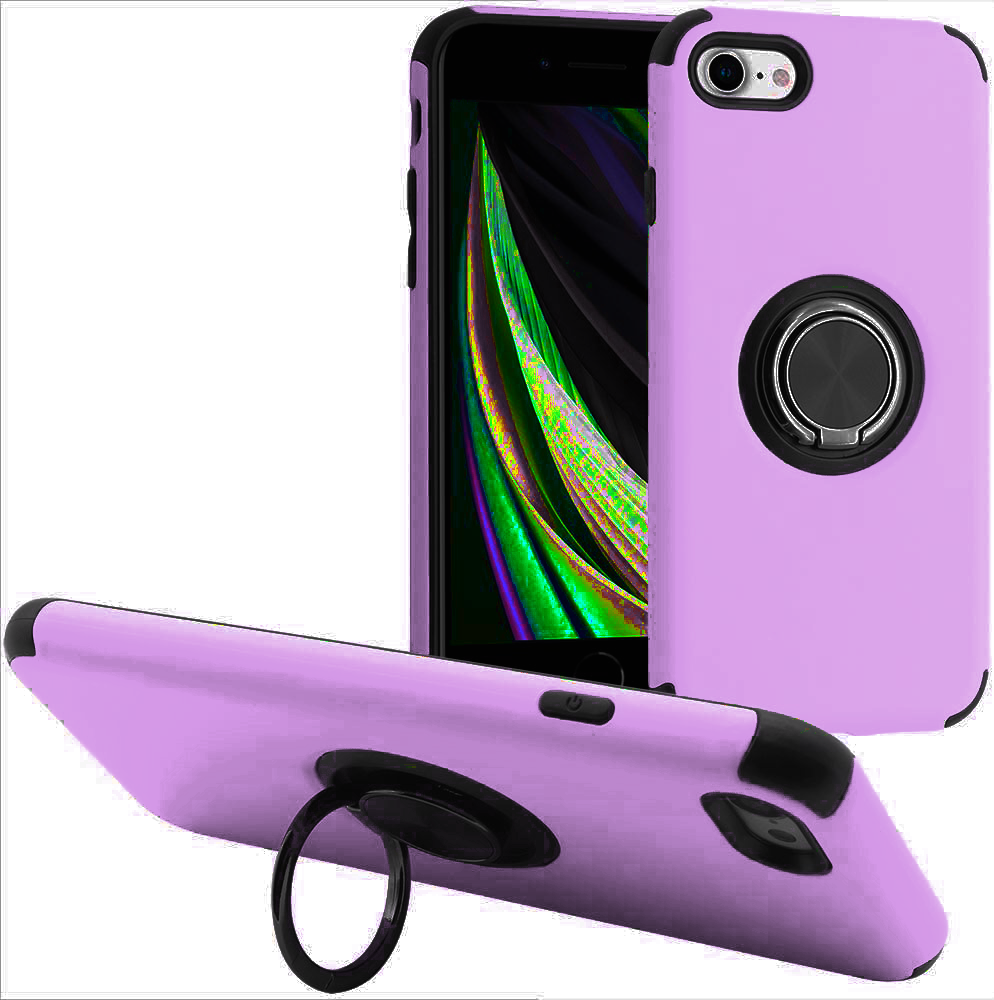 Hybrid Ring Case for iPhone 7 Purple