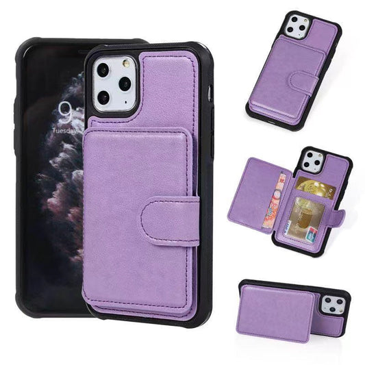 PURPLE LTHR CARD INSRTR-FLAP IP 11 PRO MAX