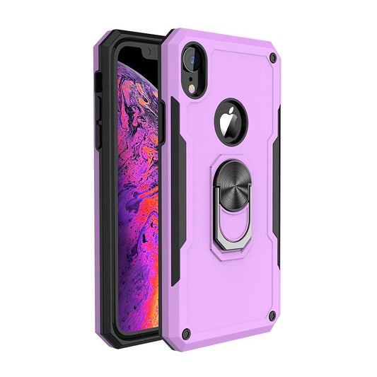 Purple Hybrid Ring Case for Motorola G8 POWER