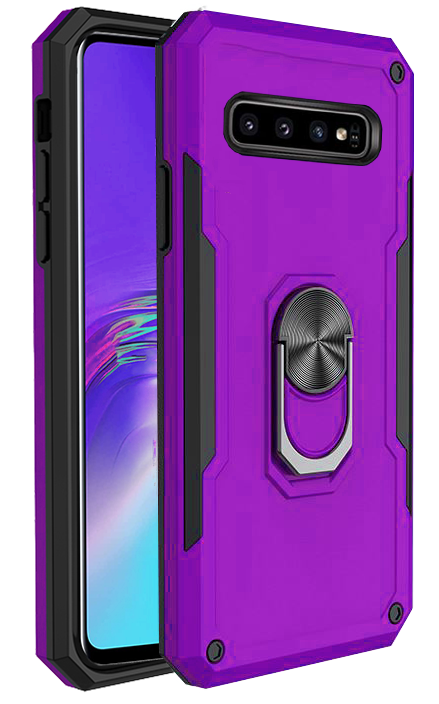 Purple Hybrid Ring Case for Samsung S10