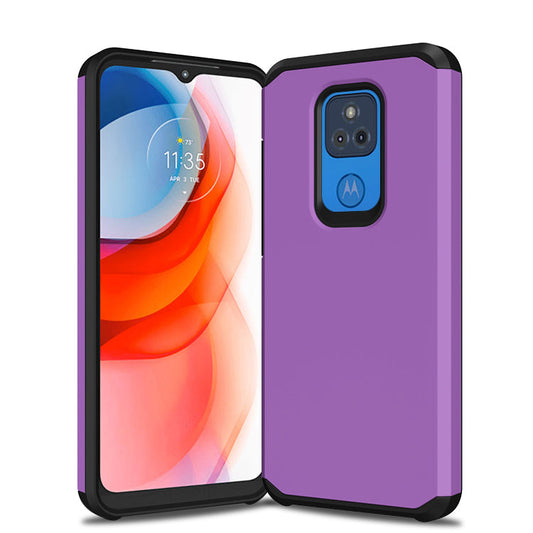 Slim Armor Protective Purple Case for Motorola G PLAY 2021