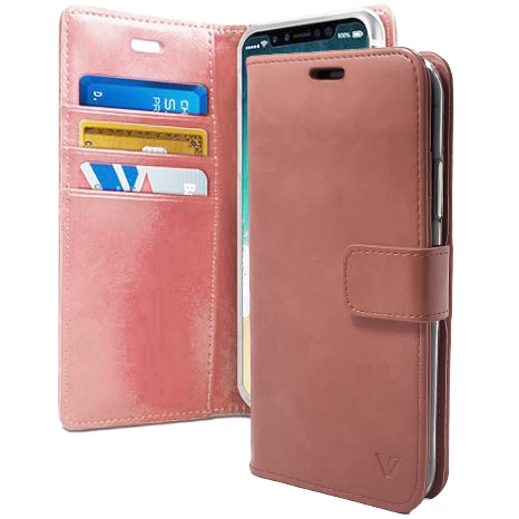 Rose Gold Wallet Case iPhone XR