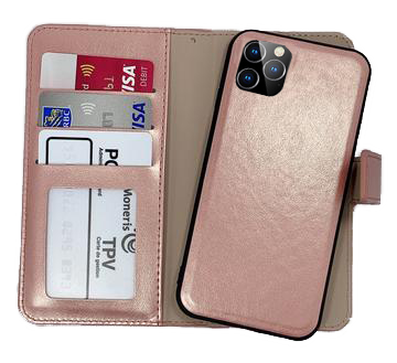 Rose Gold Magnetic Wallet Case iPhone 11 PRO MAX