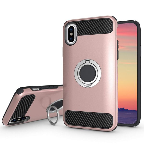 Hybrid Ring Rose Gold Case For iPhone XS MAX