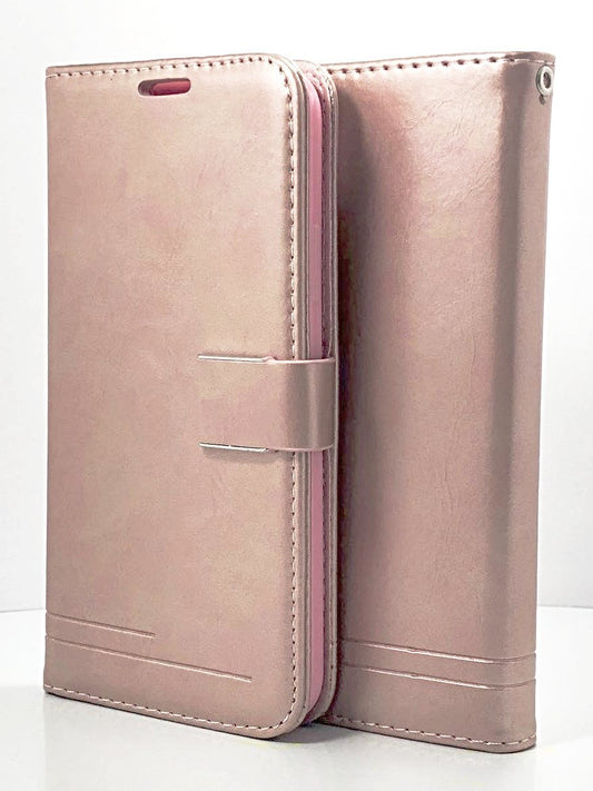 Rose Gold METAL FLAP Wallet Case iPhone XS MAX