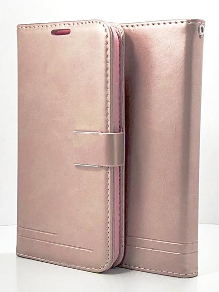 Rose Gold METAL FLAP Wallet Case Samsung S8 PLUS