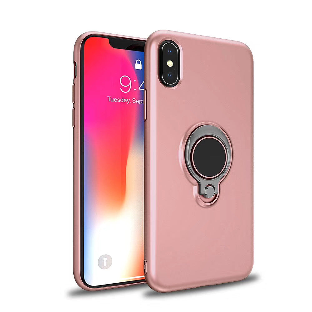 R GOLD RING TPU WTH METAL IP X/XS