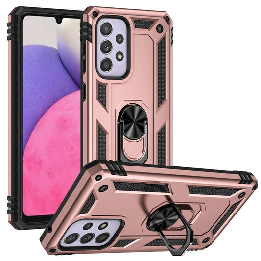 Rose Gold Hybrid Ring Case for Samsung A33
