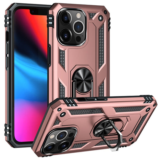 Hybrid Ring Case for iPhone 13 Mini Rose Gold