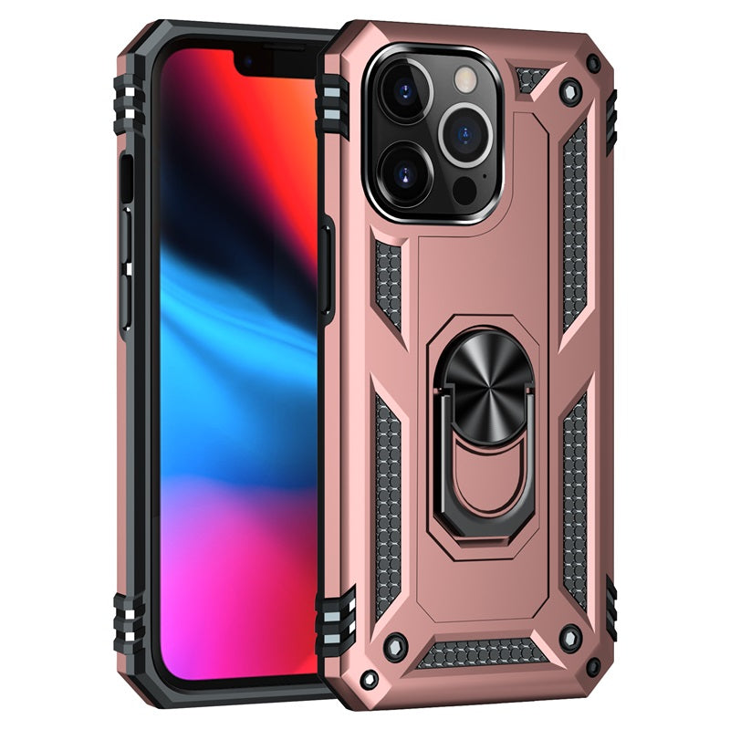 Hybrid Ring Case for iPhone 13 Rose Gold