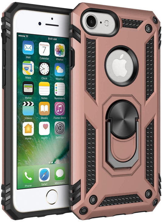 Hybrid Ring Case for iPhone 7 Rose Gold