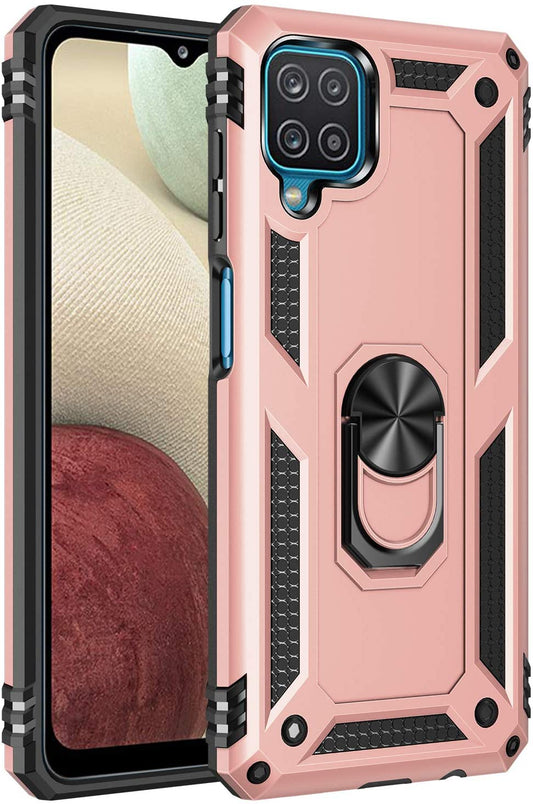 Rose Gold Hybrid Ring Case for Samsung A12