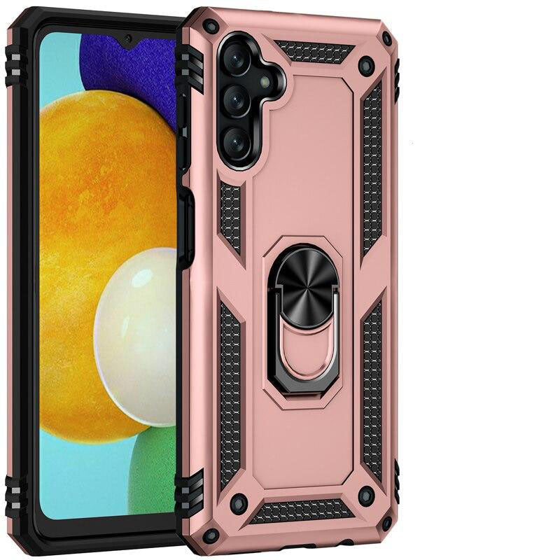 Rose Gold Hybrid Ring Case for Samsung S23 FE