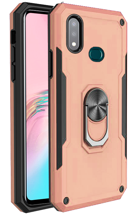 Rose Gold Hybrid Ring Case for Samsung A20S