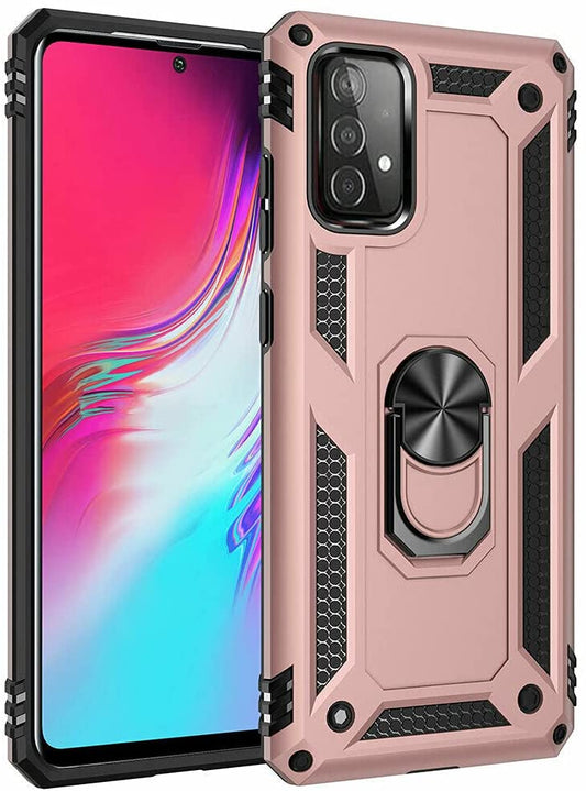 Rose Gold Hybrid Ring Case for Samsung A52